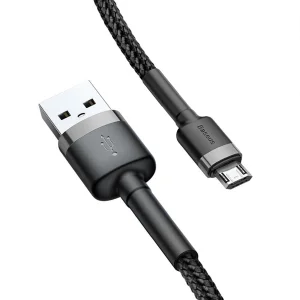 کابل تبدیل USB به MicroUSB/usb باسئوس مدل CA-H1 طول 3 متر