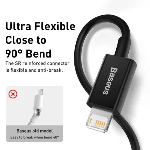 کابل تبدیل USB به لایتنینگ باسئوس مدل CALYS-A طول 1 متر