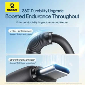 کابل تبدیل USB به لایتنینگ/USB-C/micro-USB بیسوس مدل Ultra-Fast 3.5A طول 1.3 متر