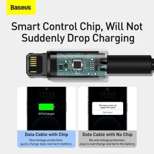 کابل تبدیل USB به لایتنینگ بیسوس مدل CALWJ-A01 طول 2 متر