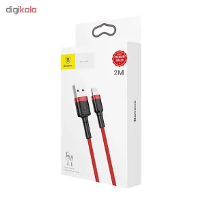 کابل تبدیل USB به لایتنینگ باسئوس مدل cafule طول 2 متر