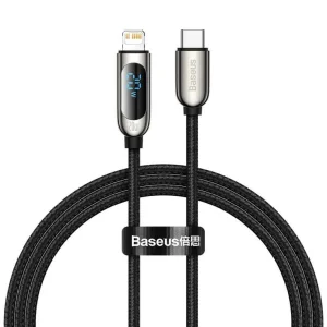 کابل تبدیل USB-C به لایتنینگ باسئوس مدل  CATLSK 20W PD طول 1 متر