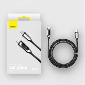 کابل تبدیل USB-C به لایتنینگ باسئوس مدل  CATLSK 20W PD طول 1 متر
