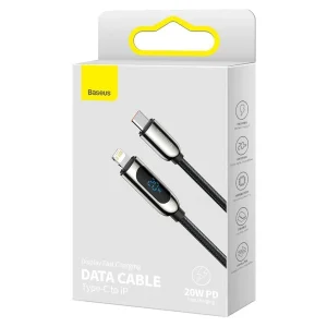 کابل تبدیل USB-C به لایتنینگ باسئوس مدل  CATLSK 20W PD طول 1 متر