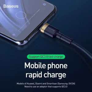 کابل تبدیل USB به USB-C باسئوس مدل CATKLF-PV3 طول 1 متر