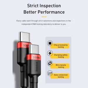 کابل USB-C باسئوس مدل CATKLF-AL91طول 2 متر