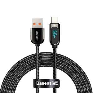 کابل تبدیل USB به USB-C بیسوس مدل Display Fast Charging-66w طول 2 متر