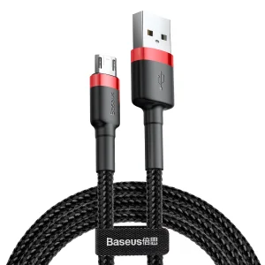 کابل تبدیل USB به microUSB باسئوس مدل CAMKLF-H91 طول 3 متر