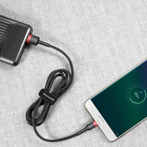 کابل تبدیل USB به microUSB باسئوس مدل CAMKLF-H91 طول 3 متر