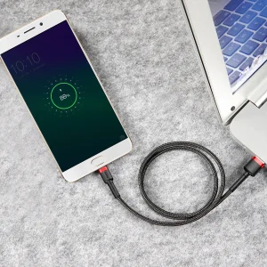 کابل تبدیل USB به microUSB باسئوس مدل CAMKLF-H91 طول 3 متر