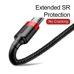 کابل تبدیل USB به microUSB باسئوس مدل CAMKLF-H91 طول 3 متر