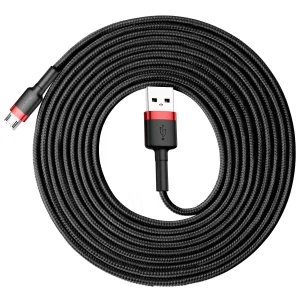 کابل تبدیل USB به microUSB باسئوس مدل CAMKLF-H91 طول 3 متر
