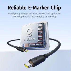 کابل USB-C بیسوس مدل Silicone Pro Magnetic 100W طول 1 متر