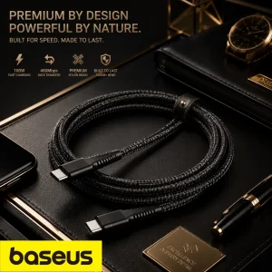 کابل تبدیل USB-C باسئوس مدل PowerFlex-H6 طول 1 متر