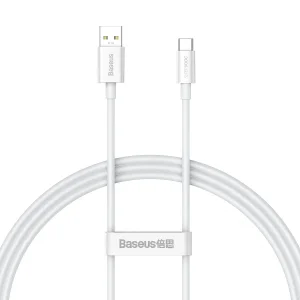 کابل تبدیل USB به USB-C باسئوس مدل Superior Series 65W طول 2 متر