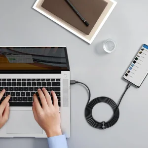 کابل تبدیل USB به USB-C باسئوس مدل Superior Series 65W طول 2 متر