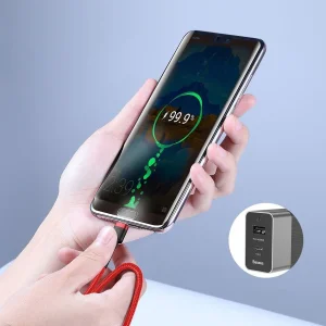 کابل USB-C به USB-C باسئوس مدل GG1 طول 1 متر