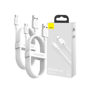 کابل تبدیل USB به MicroUSB باسئوس مدل TZCAMZJ-02 طول 1.5 متر بسته 2 عددی