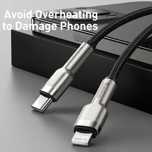 کابل تبدیل لایتنینگ به  USB-C باسئوس مدل CATLJK-01 طول 0.25 متر