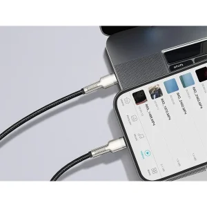 کابل تبدیل لایتنینگ به  USB-C باسئوس مدل CATLJK-01 طول 0.25 متر