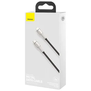 کابل تبدیل لایتنینگ به  USB-C باسئوس مدل CATLJK-01 طول 0.25 متر