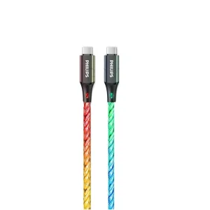 کابل USB-C فیلیپس مدل DLC5140C طول 1.2 متر