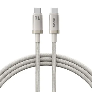 کابل تبدیل USB-C بیسوس مدل Titanium Series 100W طول 1 متر
