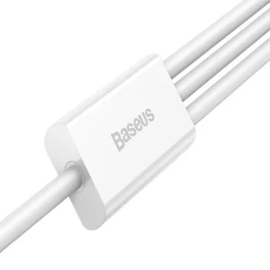 کابل تبدیل USB به microUSB / لایتنینگ / USB-C باسئوس مدل CAMLTYS-02 طول 1.5 متر