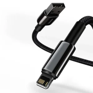 کابل تبدیل USB به لایتنینگ باسئوس مدل Tungsten fast charging data طول 1 متر