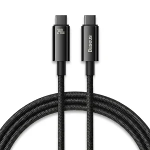 کابل تبدیل USB-C باسئوس مدل (TUNGSTEN  (240W طول 1 متر