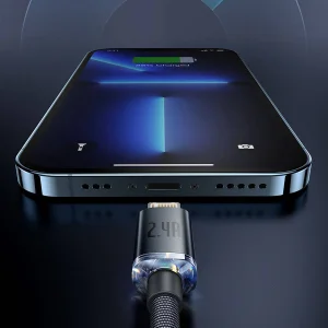 کابل USB به لایتنینگ بیسوس مدل CAJY000101-HIGH CURRENT طول 2 متر