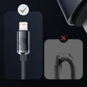 کابل USB به لایتنینگ بیسوس مدل CAJY000101-HIGH CURRENT طول 2 متر