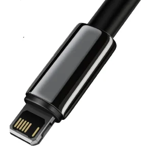 کابل USB به لایتنینگ باسئوس مدل Tungsten Gold طول 1 متر