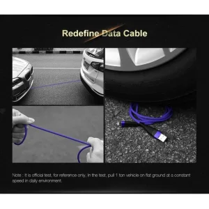کابل تبدیل USB به USB-C باسئوس مدلPowerFlex-H1 طول 1 متر