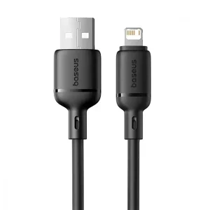 کابل تبدیل USB به لایتنینگ بیسوس مدل Silky Series 2.4A طول 1 متر