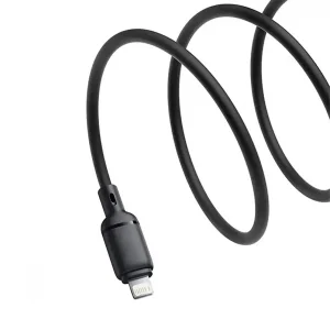 کابل تبدیل USB به لایتنینگ بیسوس مدل Silky Series 2.4A طول 1 متر