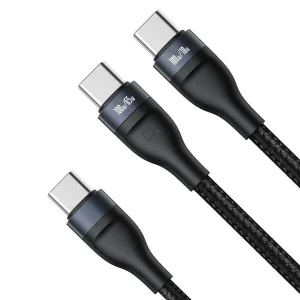 کابل تبدیل 1 به 2 USB-C باسئوس مدل CA1T2-C01 طول 1.5 متر