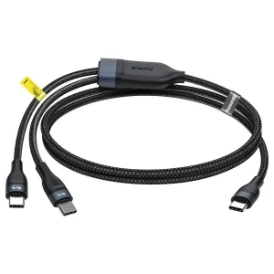 کابل تبدیل 1 به 2 USB-C باسئوس مدل CA1T2-C01 طول 1.5 متر