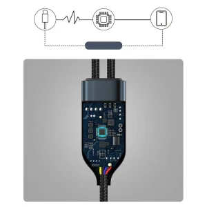 کابل تبدیل 1 به 2 USB-C باسئوس مدل CA1T2-C01 طول 1.5 متر