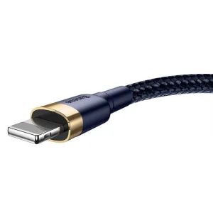 کابل تبدیل USB به لایتنینگ باسئوس مدل Calklf Blue Gold 2.4A طول 1 متر