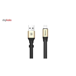 کابل تبدیل 2 کاره USB به لایتنینگ و MicroUSB باسئوس مدل Two In One به طول0.23 متر