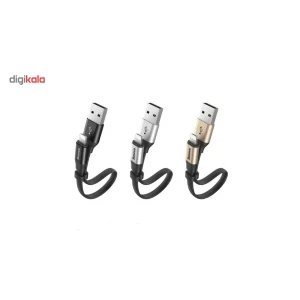 کابل تبدیل 2 کاره USB به لایتنینگ و MicroUSB باسئوس مدل Two In One به طول0.23 متر