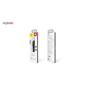 کابل تبدیل 2 کاره USB به لایتنینگ و MicroUSB باسئوس مدل Two In One به طول0.23 متر