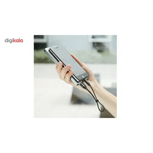 کابل تبدیل 2 کاره USB به لایتنینگ و MicroUSB باسئوس مدل Two In One به طول0.23 متر