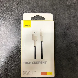 کابل تبدیل USB به USB-C باسئوس مدل CAKF HIGH CURRENT 66W طول 1 متر