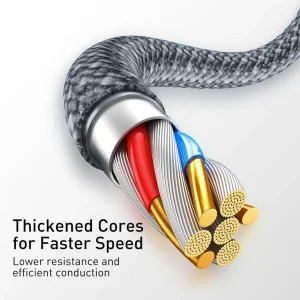 کابل تبدیل USB به لایتنینگ باسئوس مدل CALD000516 طول 2 متر