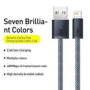 کابل تبدیل USB به لایتنینگ باسئوس مدل CALD000516 طول 2 متر