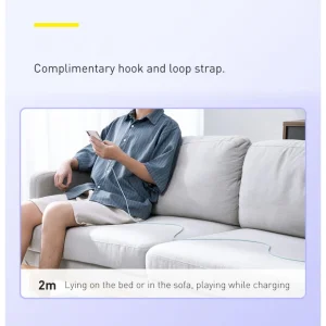کابل تبدیل USB به لایتنینگ باسئوس مدل CALD000516 طول 2 متر