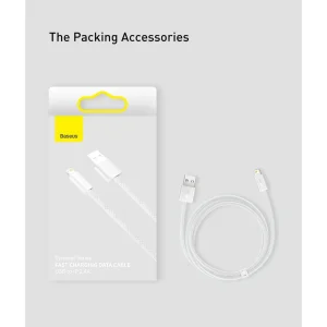 کابل تبدیل USB به لایتنینگ باسئوس مدل CALD000516 طول 2 متر