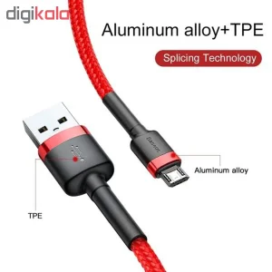 کابل تبدیل USB به microUSB باسئوس مدل CAMKLF-B09 طول 1 متر